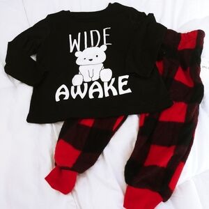 🎯🎯 SALE 🎯🎯NWT Toddler Red Plaid 2 Pieces Pajama Sz 3T